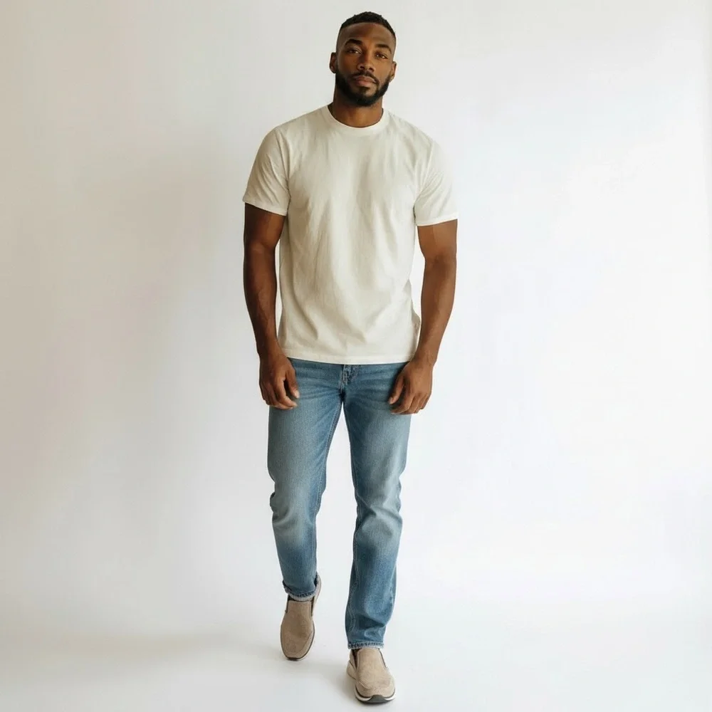 Skechers Suede Men's Beige Memory Foam Slip-On Loafers Size 12 NWOT - Picture 2 of 7